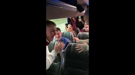 When you get on the wrong supporters bus