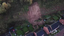Thirty-five homes have been evacuated in UK town after a mudslide