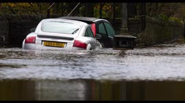 Roads left submerged as flooding strikes towns across the Midlands River Derwent A6 Matlock Bath