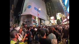 Hong Kong protestors hold vigil for dead comrade and police are responsible