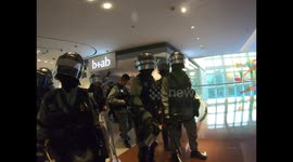 Riot police clears Festival Walk and pepper sprays protesters, first aiders and reporters