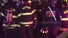 Paterson New Jersey firefighters rescue one of their own part 1