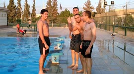 Guy Got Pushed In Swimming Pool