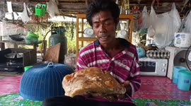 Thai rubbish collector hoping for a windfall after finding alleged whale vomit