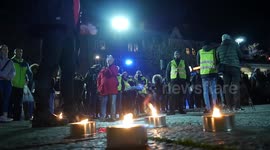 Protest against violence takes place in Malmö (Sweden) after the dead of a 15 year old boy.