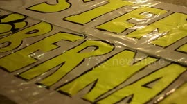 Demonstration against the eviction of the occupy house 