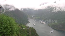 Geiranger cruise ships 2