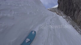 Ski hiking in the Alpes