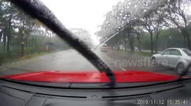 Near missed accident (rain) 121119 1535hrs