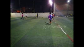 Great football skills in the match