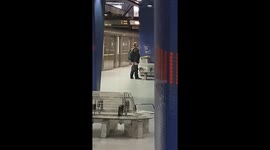 Man 'caught masturbating' on platform at London's North Greenwich station