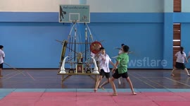 Thai Schoolchildren Learn Ancient Sword Fighting Martial Art