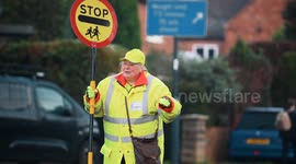 UK's longest-serving lollipop lady has no plans to retire after incredible 50-years patrolling same road