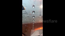 Oddly satisfying melting snow from roof drips down in PERFECT droplets