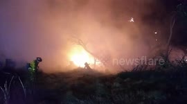 Homeless Warming Fire