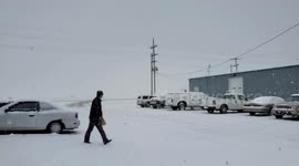 Heavy snow in Abilene Ks