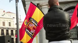 The fascist organizations La Falange and Alternativa Española to commemorate the dictatorship Francisco Franco and the leader of la falange José Antonio Primo de Rivera.