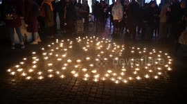 Light manifestation on the International Day for the Elimination of Violence Against Women took place in Malmö, Sweden