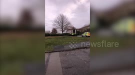 Ten suspected migrants including pregnant woman found in back of truck in UK