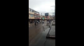 Paro nacional 22 de noviembre Bogotá Colombia.