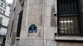 Dead bodies traffic in Paris. After the scandal, the Faculte de Medecine de Paris will be closed for police investigations. Rue des Saints-Peres. 29 nov 19.