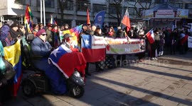 Demonstration Against Oppression in Latin America takes place in Malmo, Sweden.