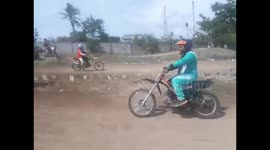 My brother's first motocross race.