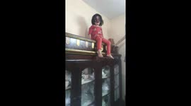 Adorable Baby Hoorain caught by her mother and say sorry with her cute manner