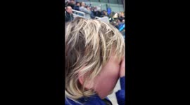 Cancer survivor has emotional reaction after stepping inside Tottenham's stadium for first time