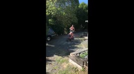 Quad bike Archery | Man shoots target on moving mini quad bike in New Zealand