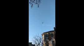 Chinooks flying overhead London during NATO summit