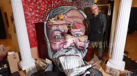 Artist creates stunning 3D installation display to celebrate life of Scottish industrialist Andrew Carnegie