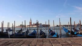 Gondolas in Venice, Italy