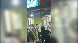 Argument over parking spot escalates into full-blown fight in northern India