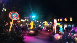 lantern path Christmas décoration