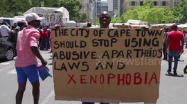 'No more xenophobia!': Refugees protest against their removal from Cape Town church