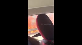 Terrifying moment sisters drive through fire on motorway in New South Wales