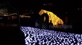 Ever After Garden is glowing white in memory of lost but not forgotten in London Mayfair