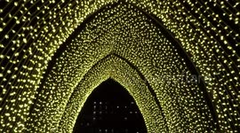 Visitors enjoy magical lights of the Ever After Garden in Mayfair