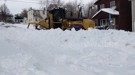 Just finished clearing the sidewalk