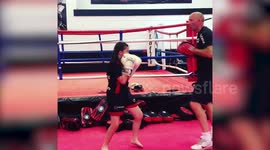 A young girl is in a race against time to raise money for surgery to fix a triple curve in her spine - so she can carry on kickboxing