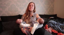 Young mum named her new twins Ronnie and Reggie - because she had never heard of the brutal East End gangsters