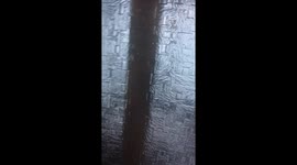 The beginning of the Dec 10 blizzard in northern Iceland