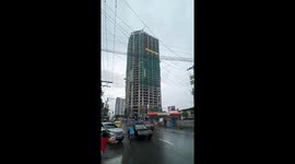 Philippines quake causes scary electrical explosion