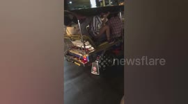 Japanese tourists spark outrage in Thailand after appearing to be making love in tuk-tuk