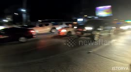 Hero motorcycle rider catches suspected thief moments after woman's phone was stolen