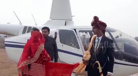Indian farmer spends whopping $8,500 hiring chopper to fly daughter-in-law home