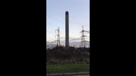 The fell of little brook power station chimney