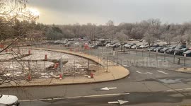 Snow squall sweeps through Westchester County (time-lapse video) 12/18/19
