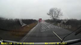 Overtake gone wrong results in near miss on rural Yorkshire road